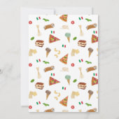 Italienische Pizza Pasta Holy Cannoli Geburtstag Einladung (Rückseite)