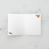 Italienische Pizza Pasta Tiramisu Muster Karte (Innenseite)