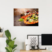 Italienische Pizza Poster (Heimbüro)