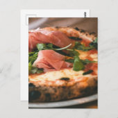 Italienische Pizza Postkarte (Vorne/Hinten)