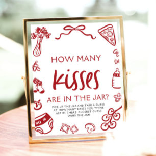 Italienische Pizza Rate Wie viele Kisses Baby Dusc Poster