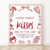 Italienische Pizza Rate Wie viele Kisses Baby Dusc Poster