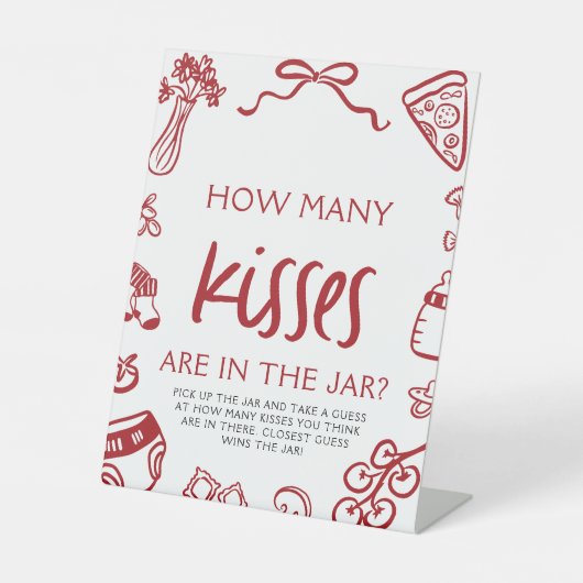 Italienische Pizza Rate Wie viele Kisses Baby Dusc Sockelschild (Vorderseite)