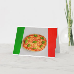 Italienische Pizzakarte Einladung