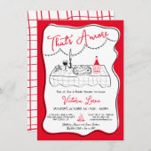 Italienische Pizzeria Party Einladung (Vorne/Hinten)