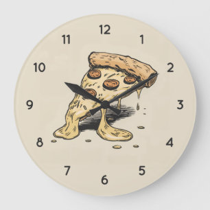 Italienische Pizzeria Pizza Küche oder Restaurant Große Wanduhr
