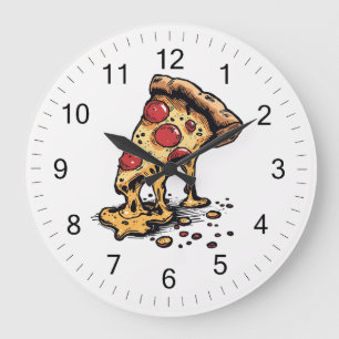 Italienische Pizzeria Pizza Küche oder Restaurant Große Wanduhr