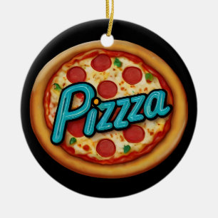 Italienische Pizzeria Pizza Küche oder Restaurant  Keramik Ornament
