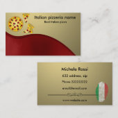 Italienische Pizzeria Visitenkarte (Vorne/Hinten)