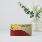 Italienische Pizzeria Visitenkarte (Stehend Vorderseite)