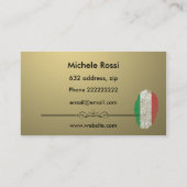 Italienische Pizzeria Visitenkarte (Rückseite)