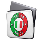 Italienische Pride-Hülle Laptopschutzhülle (Vorderseite Links)