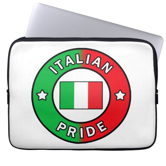 Italienische Pride-Hülle Laptopschutzhülle (Vorderseite)
