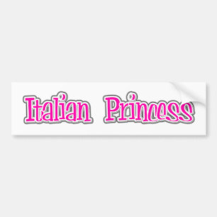 Italienische Prinzessin Autoaufkleber