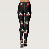 Italienische Prinzessin - Italienische Flagge Leggings (Rückseite)