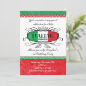 Italienische Prinzessin Party Einladung (Stehend Vorderseite)