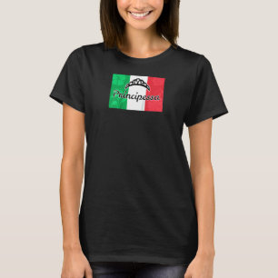Italienische Prinzessin Principessa Italia Flagge T-Shirt