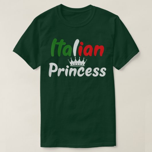 Italienische Prinzessin T-Shirt (Design vorne)