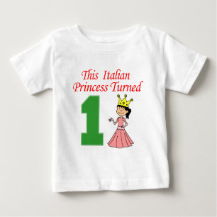 Italienische Prinzessin verwandelte sich in eine Baby T-shirt