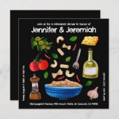 Italienische Probe Abendessen Einladung (Vorne/Hinten)