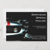 Italienische Race Car Birthday Einladung (Rückseite)