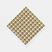 Italienische Rainbow Seven Layer Tricolor Cookie B Serviette (Ecke)