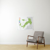 Italienische Region Karte Wandteppich (Beispiel (Horizontal))