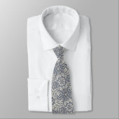 Italienische Renaissance Blue Gray Damask Neck Tie Krawatte (Gebunden)