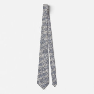 Italienische Renaissance Blue Gray Damask Neck Tie Krawatte
