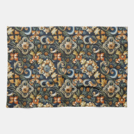 Italienische Renaissance in Blau Geschirrtuch