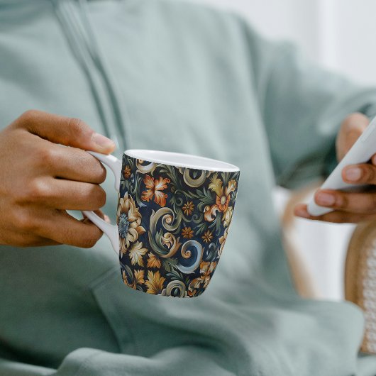 Italienische Renaissance in Blau Kaffeetasse