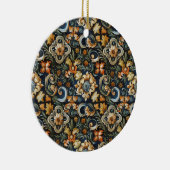 Italienische Renaissance in Blau Keramik Ornament (Rechts)