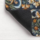 Italienische Renaissance in Blau Mousepad (Ecke)