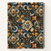 Italienische Renaissance in Blau Notizblock (Rückseite)