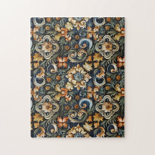 Italienische Renaissance in Blau Puzzle (Vertikal)