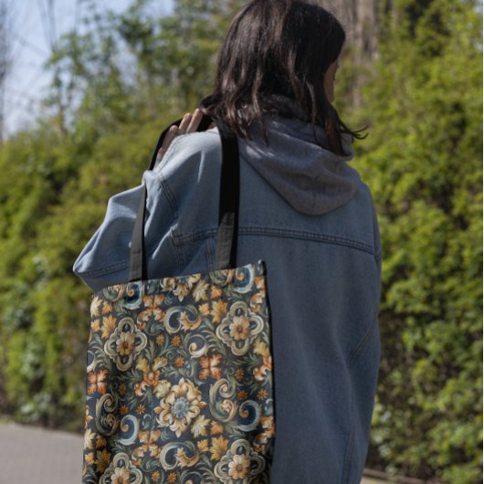 Italienische Renaissance in Blau Tasche