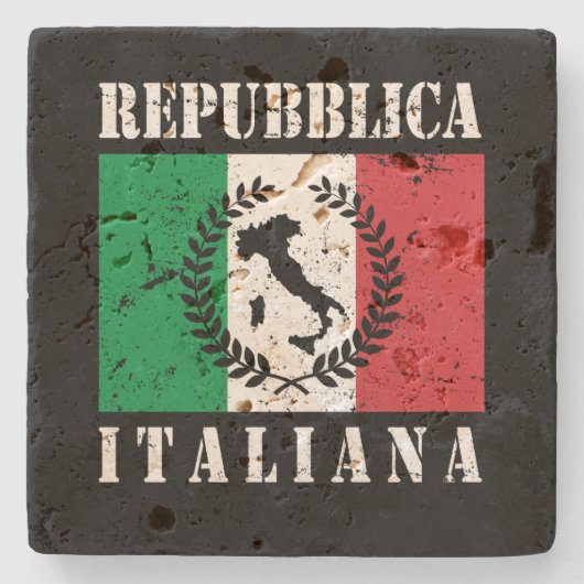 Italienische Republik Steinuntersetzer (Vorderseite)