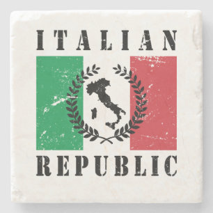 Italienische Republik Steinuntersetzer