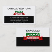 Italienische Restaurant-Pizza BusinessCards Visitenkarte (Vorne/Hinten)