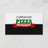 Italienische Restaurant-Pizza BusinessCards Visitenkarte (Rückseite)