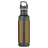 Italienische Riviera Europa Italien Reiseplakat Edelstahlflasche (Rückseite)