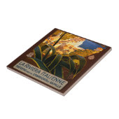 Italienische Riviera Europa Italien Reiseplakat Fliese (Seite)