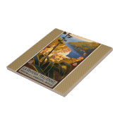 Italienische Riviera Europa Italien Reiseplakat Fliese (Seite)