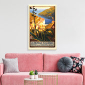Italienische Riviera Europa Italien Reiseplakat Leinwanddruck (Insitu (Wohnzimmer))