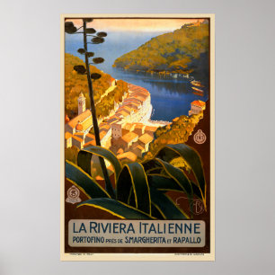 Italienische Riviera Europa Italien Reiseplakat Poster