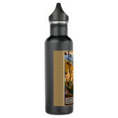 Italienische Riviera Europa Italien Reiseplakat Trinkflasche (Links)