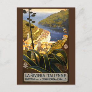 Italienische Riviera Italien Vintage-Postkarte Postkarte