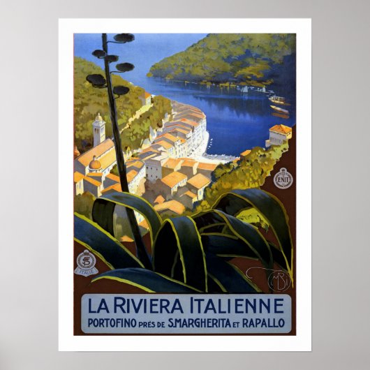 Italienische Riviera Poster (Vorne)