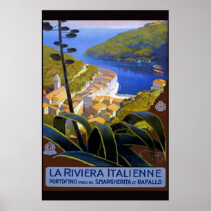 Italienische Riviera Vintage-Italienisches Reisepl Poster