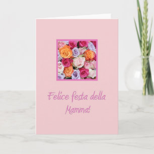 Italienische Rose Karte